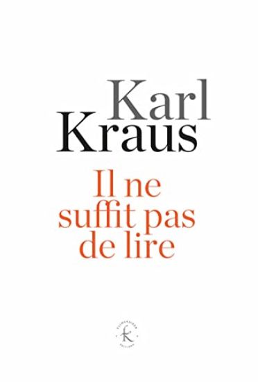 Il Ne Suffit Pas de Lire: Aphorismes