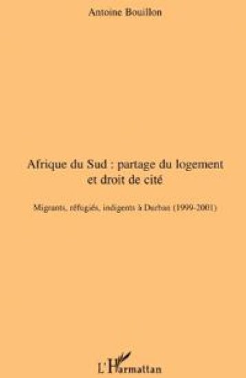 Afrique du Sud: partage du logement et droit de cité