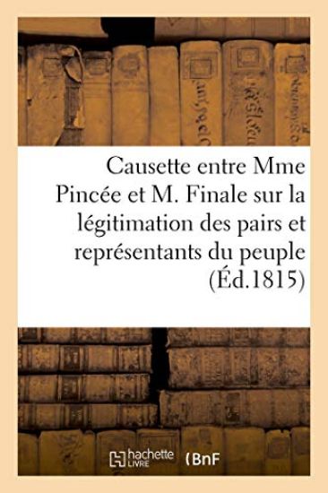 La Causette Entre Mme Pincée Et M. Finale