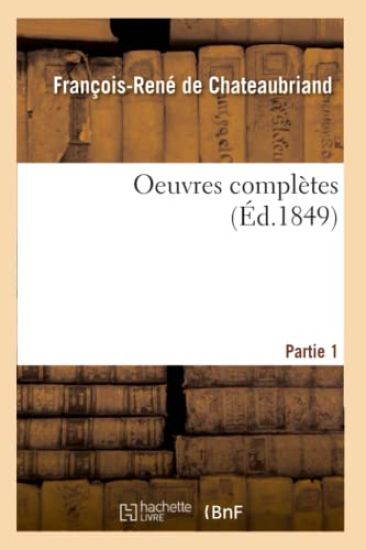 Oeuvres Complètes. Partie 1