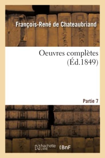 Oeuvres Complètes. Partie 7