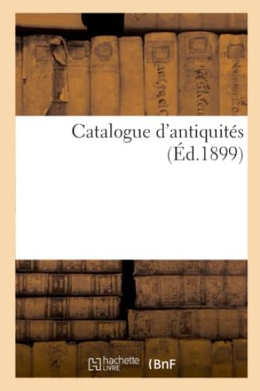 Catalogue d'Antiquités