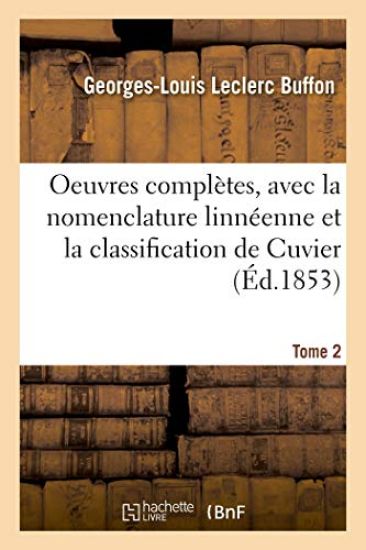 Oeuvres Complètes. Tome 2 – Buffon, kirjan kansikuva