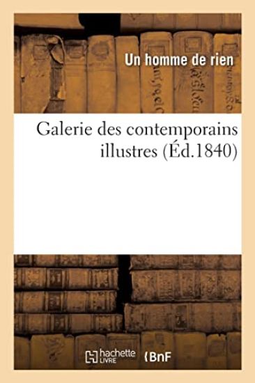 Galerie des contemporains illustres – François-René de Chateaubriand, kirjan kansikuva
