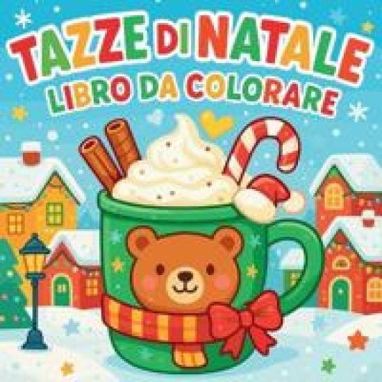 Tazze di Natale - Libro da colorare