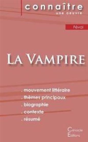 Fiche de lecture La Vampire de Paul Féval (Analyse littéraire de référence et résumé complet) – Paul Féval, kirjan kansikuva