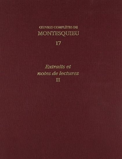 Oeuvres Completes: Extraits Et Notes de Lectures, II