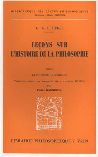 Lecons Sur L'histoire De La Philosophie