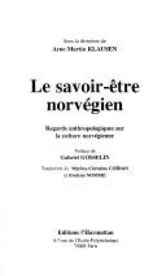 Le savoir être norvégien