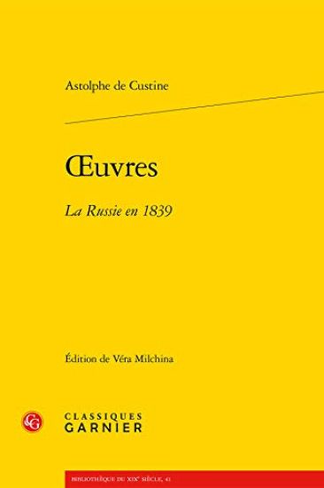 Oeuvres: La Russie En 1839