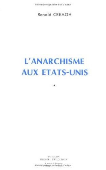 L'Anarchisme Aux Etats-Unis (1826-1896)