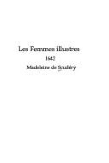 Les Femmes illustres