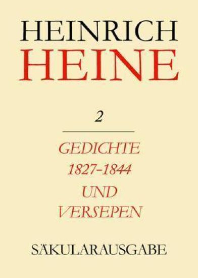Gedichte 1827-1844 Und Versepen