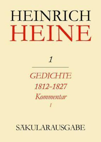 Gedichte 1812-1827: Kommentar