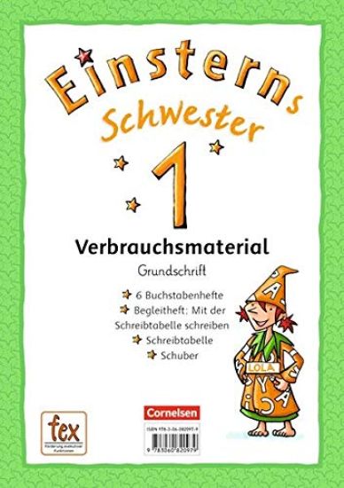 Einsterns Schwester - Erstlesen 1. Schuljahr Grundschrift: 6 Buchstabenhefte und Begleitheft im Schuber