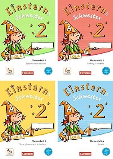 Einsterns Schwester - Sprache und Lesen 2. Schuljahr. Themenheft 1-4 und Projektheft mit Schuber. Verbrauchsmaterial