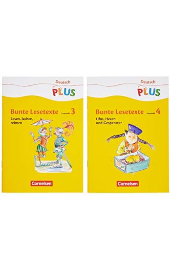 Deutsch plus - Grundschule - Bunte Lesetexte - Arbeitshefte Stufe 3 und 4 im Paket