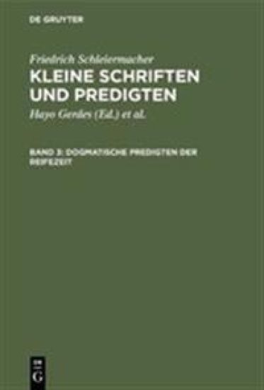 Dogmatische Predigten der Reifezeit