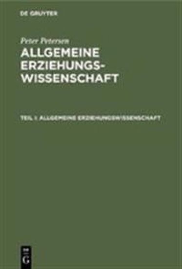 Allgemeine Erziehungswissenschaft