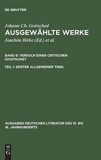 Ausgewählte Werke, Bd 6/Tl 1, Erster allgemeiner Theil