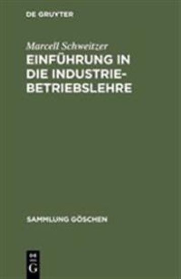 Einführung in die Industriebetriebslehre