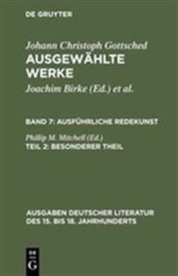 Ausführliche Redekunst. Besonderer Theil