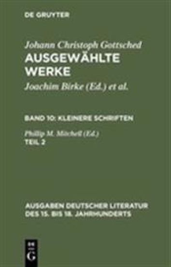 Kleinere Schriften. Zweiter Teil