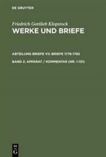 Apparat / Kommentar (Nr. 1-131)