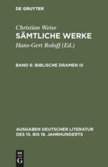 Biblische Dramen III