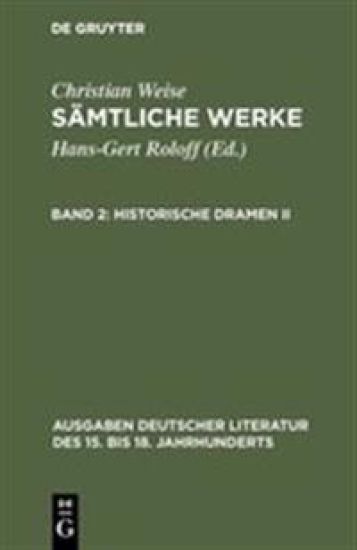 Sämtliche Werke, Band 2, Historische Dramen II