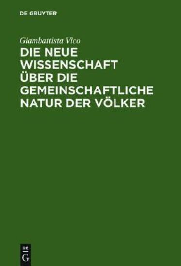 Die Neue Wissenschaft Über Die Gemeinschaftliche Natur Der Völker