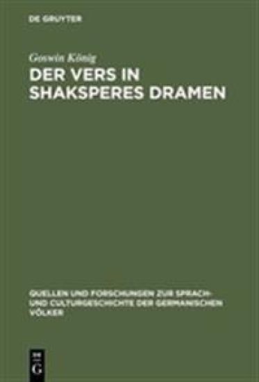 Der Vers in Shaksperes Dramen