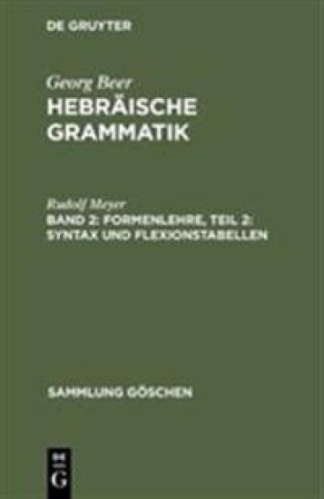 Formenlehre, Teil 2