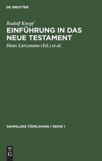 Einführung in Das Neue Testament