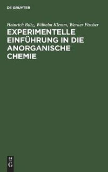Experimentelle Einführung in Die Anorganische Chemie