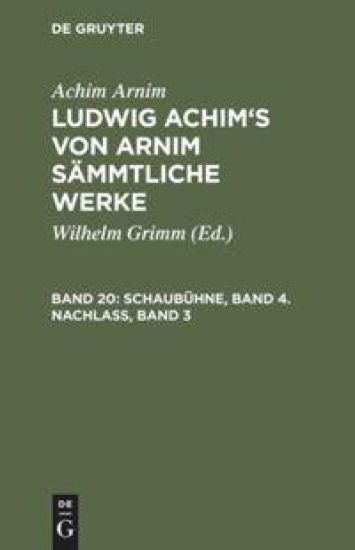 Schaubühne, Band 4. Nachlass, Band 3