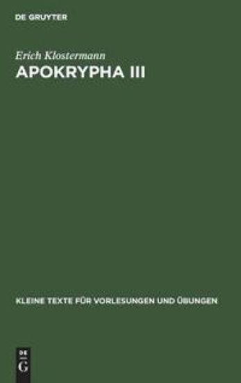 Apokrypha III