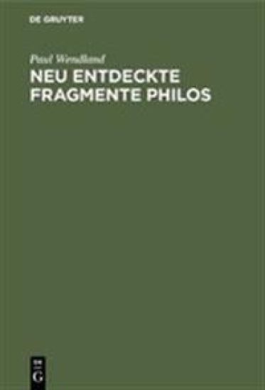 Neu entdeckte Fragmente Philos