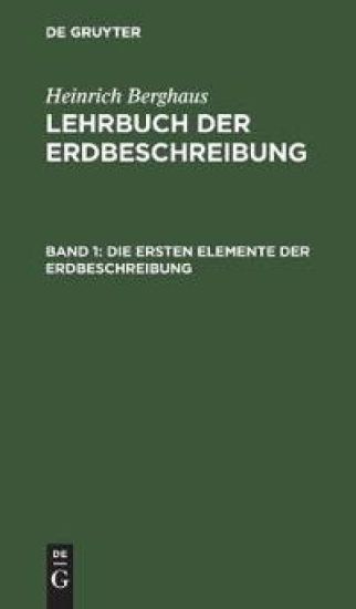 Die Ersten Elemente Der Erdbeschreibung