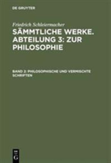 Philosophische und vermischte Schriften