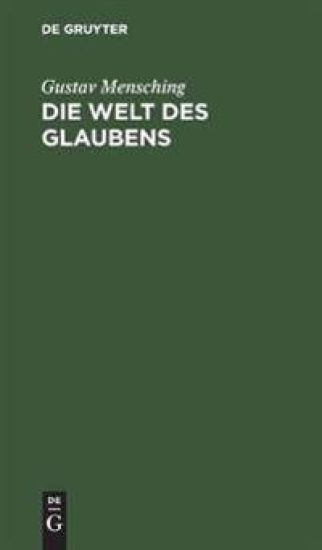 Die Welt Des Glaubens