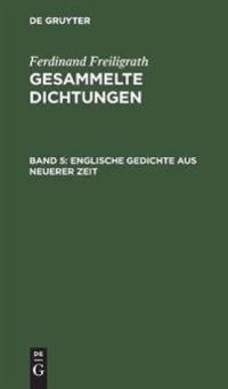 Englische Gedichte Aus Neuerer Zeit