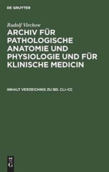 Inhalt Verzeichnis Zu Bd. CLI-CC