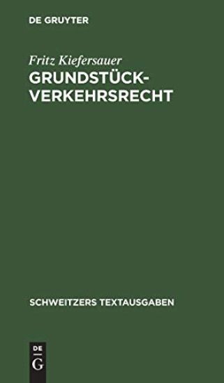 Grundstückverkehrsrecht