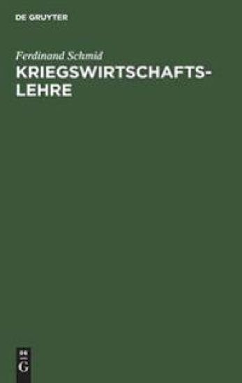 Kriegswirtschaftslehre