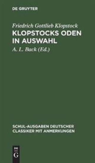 Klopstocks Oden in Auswahl