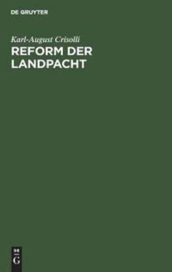 Reform Der Landpacht