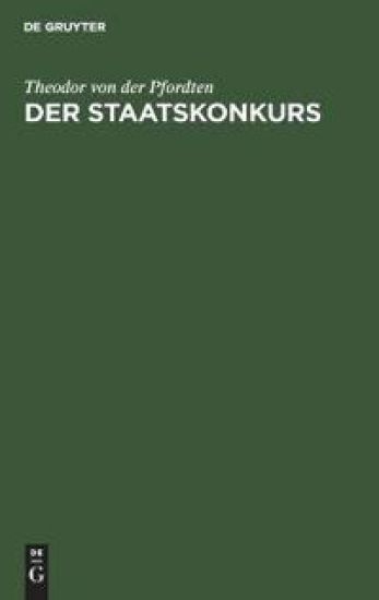 Der Staatskonkurs