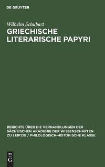 Griechische Literarische Papyri