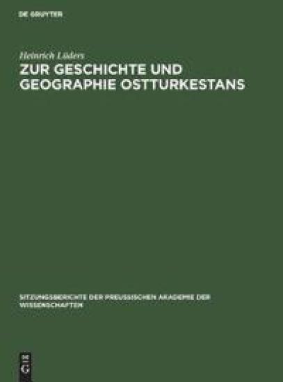 Zur Geschichte Und Geographie Ostturkestans